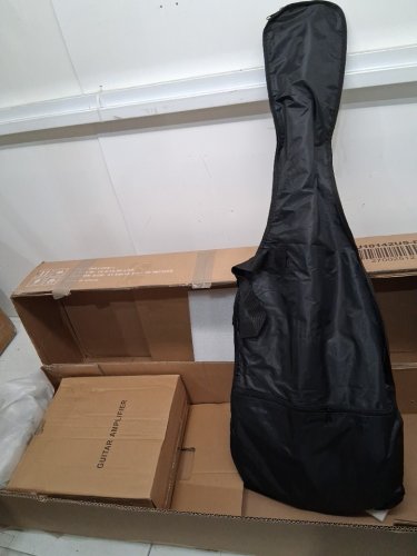 Electric Guitar Beginner Kit with Amplifier for Starters - 39" - black (model: mu10142us) image 3