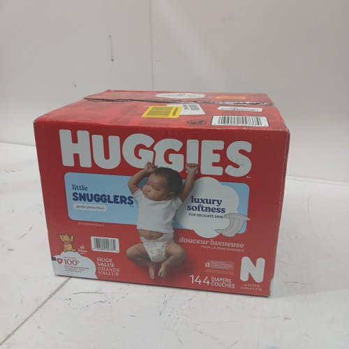 144PK HUGGIES LITTLE SNUGGLERS BABY DIAPERS - SIZE NEWBORN (UP TO 10 LBS) - WINNIE THE POOH image 2