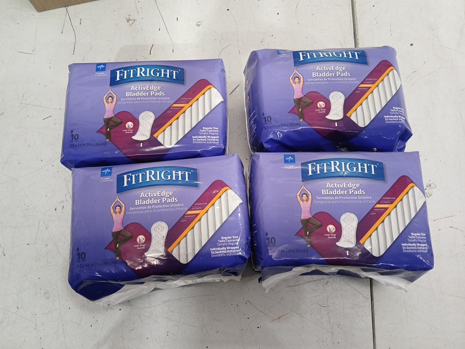 40pk fitright activedge bladder pads - Maximum Absorbency - regular image 3