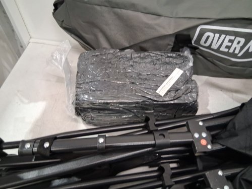 Overmont oversized folding Camping Cot with Mattress - 75" x 28" x 14" - 550lbs CAP - black (model: Om006012) image 4