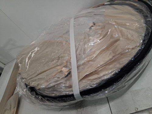 pop up bubble tent with waterproof top cover - 15ft x 7FT, fits up to 15 people - beige - (model: 121088) image 12