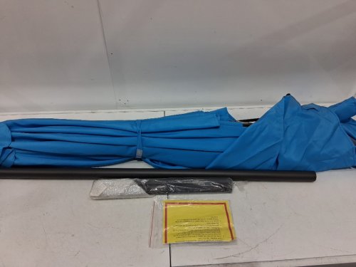 Helios&Hestia Solar Powered Rectangular Outdoor Umbrella with LED Lights and Tilt - 6.5FT X 10FT - BLUE (MODEL: hhtj-led02blue) image 4