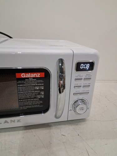GALANZ RETRO STYLE COUNTERTOP MICROWAVE OVEN - 0.7CU.FT. - WHITE (MODEL: GLCMKZ07WER07) image 7