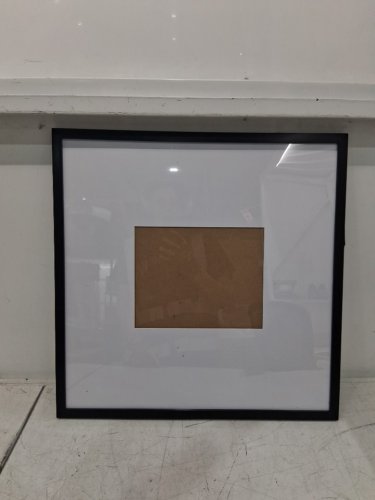 American flat poster frame - 20" x 20" - matted to 8" x 10" - black frame image 3