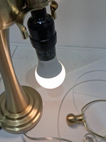 Bedside Table Desk Lamp with Round Shade - White (Model: TD-CY-409) image 4