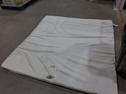 sinweek Ventilated High Density Gel Memory Foam Mattress Topper - king size - 3" thick - white image 2