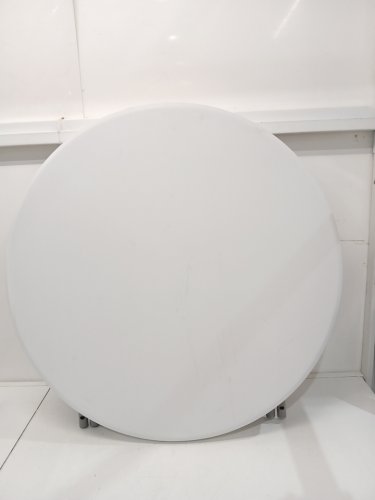 bar height round plastic folding cocktail table - 32" round - granite white (model: sn-r80-2) image 4