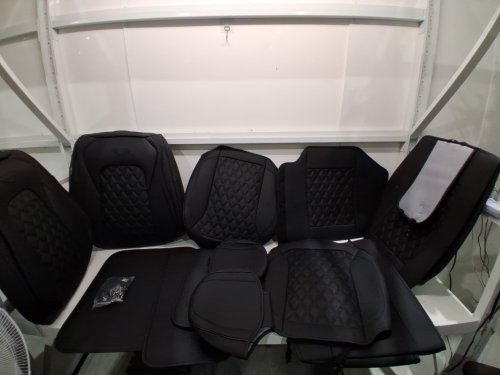15pc Coverado Universal Fit Waterproof Front Seat Leatherette Car Seat Protector for Most Cars - Black (Model: ‎‎SCU21) image 4