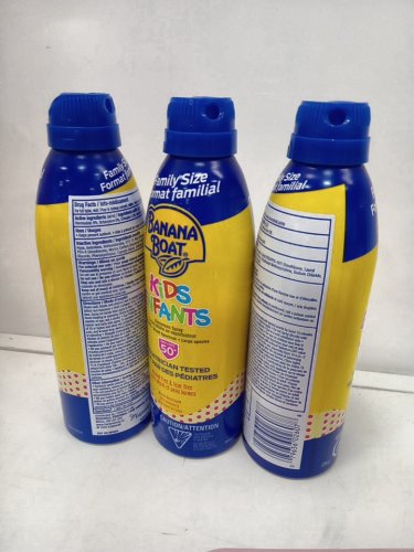 3pk banana boat tear free spray sunscreen spf 50+ - 226g each - YELLOW (MODEL: 1745131) image 2