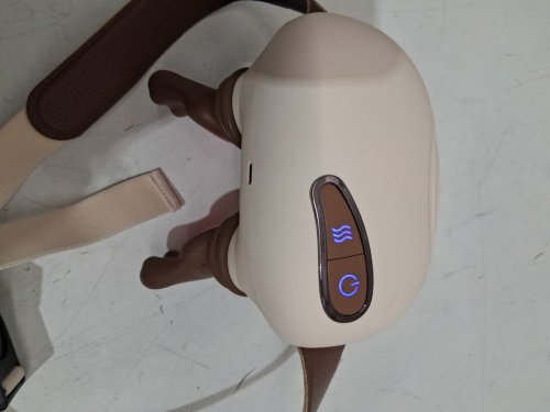 cordless Shiatsu Deep Tissue Kneading Back & neck Massager with 4d bionic hands - beige/brown image 4