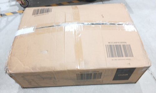 Mid-Century Modern Accent Rocking Chair - 27.5" x 22.8" - 250lbs cap - White/Brown (Model: W2530P418996) image 3