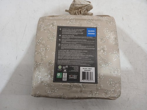 6pc purely organic 100% Turkish organic cotton sheet set - queen - taupe (model: 1796241) image 3