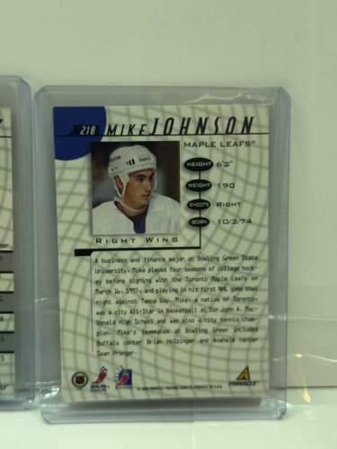 6 ASSTD SIGNED 1998 PINNACLE BE A PLAYER NHL HOCKEY CARDS image 11