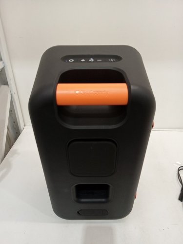 SKULLCANDY STOMP XL WIRELESS BLUETOOTH PARTY SPEAKER - INTEGRATED CARRY HANDLE​, IPX5 WATER RESISTANCE, 12-HOUR BATTERY LIFE - BLACK ORANGE (MODEL:2SKSK1851/4449801) image 6