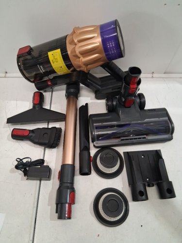 3-IN-1 CORDLESS HANDHELD/STICK VACUUM CLEANER - PURPLE/gold (MODEL: V18) image 4