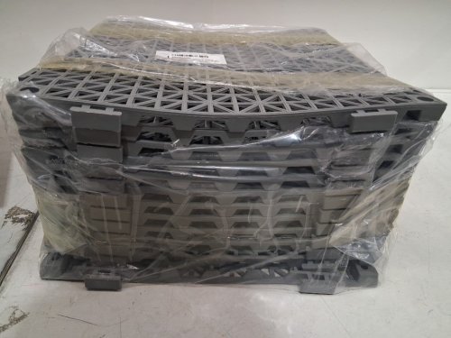 12pk Modular Interlocking Drainage Mats - 12" - grey image 4