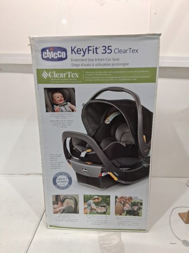 Chicco Keyfit 35 Cleartex rear facing infant car seat and base - compatible with Chicco strollers - 4-35LBS -  Shadow/black (model: 7973727) image 2