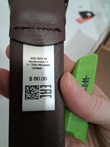 mens hugo boss Celie genuine leather belt - Small - medium brown image 4