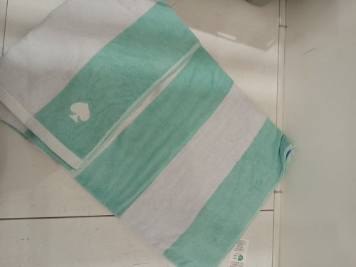 Kate Spade Reversible Beach Towel - 40″ x 72″ - blue/white image 3