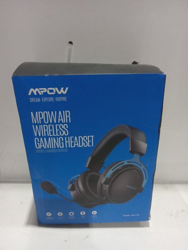 MPOW Air Wireless Gaming Headset with noise cancelling mic - 17HR Playtime - Black/Blue (Model: BH415A) image 3