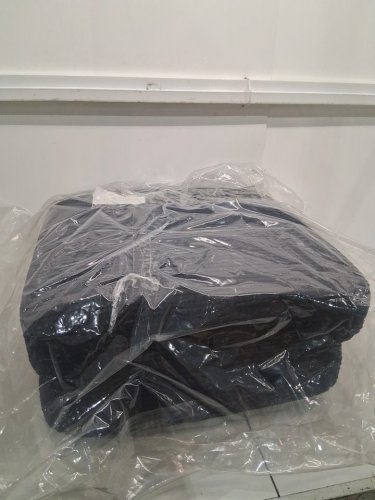2pk square VELVET sofa SEAT cushions  24" x 24" - navy image 2