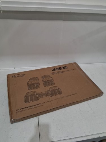 3PC FH GROUP HEAVY DUTY TRIMMABLE ALL-WEATHER CAR FLOOR MATS - Universal Fit - BLACK (MODEL: F11306-BLACK) image 2