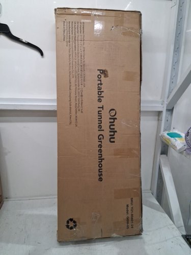 Ohuhu Portable Tunnel Outdoor Greenhouse- 6ft x 6ft x 6.5ft - white (model: ‎Y21-80401-29/GGH-05) image 2