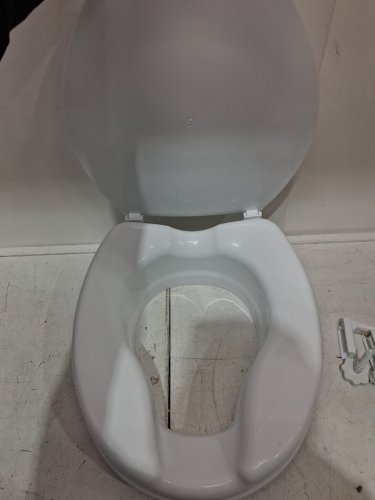 Bios Living 2" Raised Toilet Seat with Lid - White (Model: 59056L) image 4