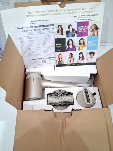 SHARK HYPERAIR FAST-DRYING HAIR DRYER WITH IQ STYLING ATTACHMENTS - BRONZE/STONE - (MODEL: HD112cco) image 3