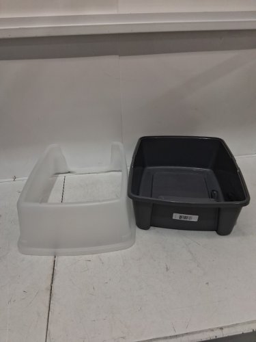 LITTER GENIE CAT LITTER BOX WITH SHIELD AND SCOOP- GREY (MODEL:500423) image 3