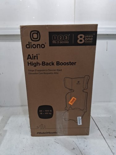 DIONO AIRI HIGH BACK BOOSTER CAR SEAT - 40LBS TO 120LBS - BLUE (MODEL: 55002-NA-01) image 5