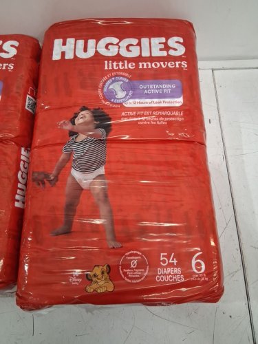 108pk huggies little movers outstanding active fit disposable baby diapers - size 6 (35lb+) - disney baby lion king (style: 56319) image 4