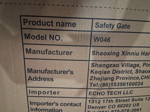 waowao wide pressure mounted metal walk through safety gate - 62.20"-66.93" - white (model: w046) image 3