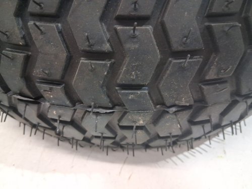 2pk tubeless lawn mower/tractor trailer tires on rims - 16"x6.50-8 - black image 2