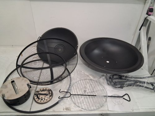 CUKOR Fire Pit Bowl with Adjustable Fan - 22" - black image 4