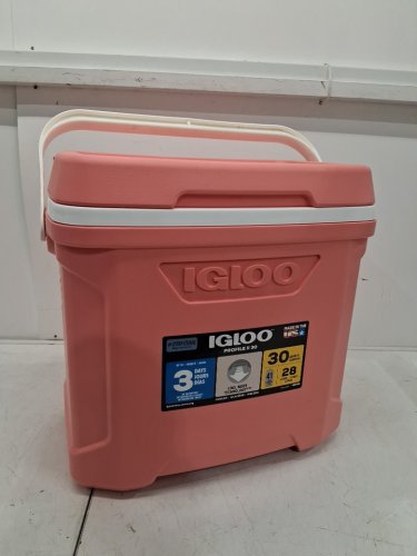 IGLOO PROFILE ii 30 CHEST COOLER - 30qt / 28l - holds 41 cans - red image 2