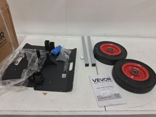 Panel Dolly Drywall Mover with 10" Rubber Wheels - 1000lbs max - black/red (model: pd453) image 3