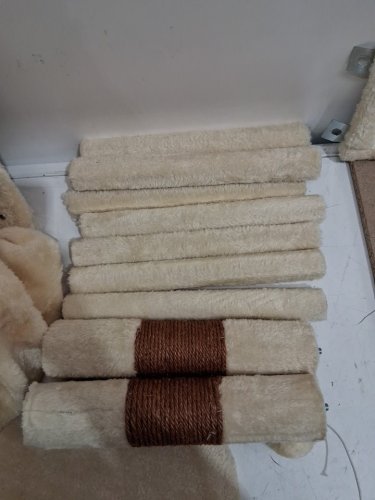 cat tree with scratching post - beige/ brown image 5