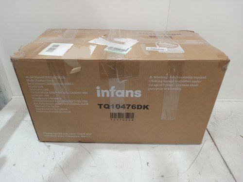 infans 6-in-1 foldable adjustable toddlers tricycle - 28" - black (model: tq10476dk) image 2