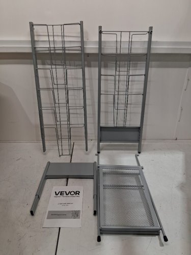 VEVOR 10 pocket Brochure Display Rack -55.7"L x 14.5"W- silver(model: Hs-z1) image 3