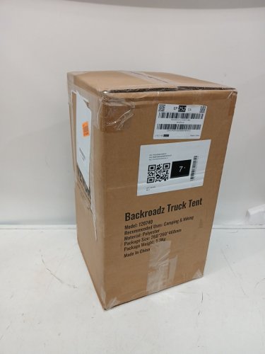 VEVOR WATERPROOF TRUCK BED TENT, EASY TO SETUP With 2 PERSON SLEEPING CAPACITY - 6.4ft-6.7ft GREY/ORANGE/BLACK (model: 120740) image 2