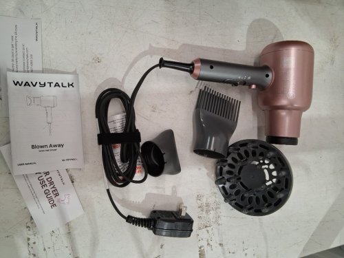 WAVYTALK IONIC EMITTING HAIR DRYER WITH DIFFUSER & CONCENTRATOR ATTACHMENTS - PINK (MODEL: QL-5917BDC) image 3