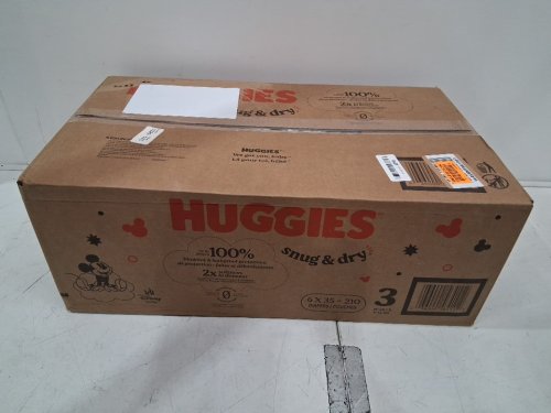 210PK HUGGIES SNUG AND DRY DIAPERS - SIZE 3 - WHITE image 2