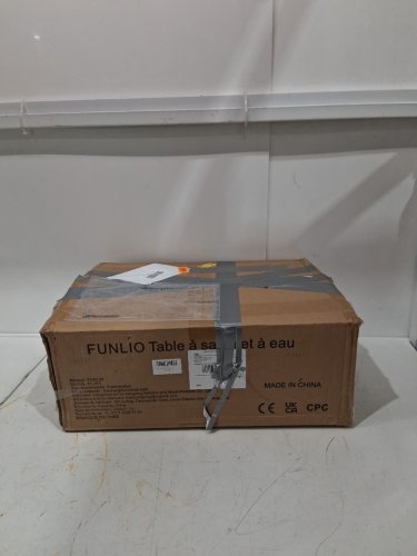 FUNLIO Sand and Water sensory Table with Adjustable Height and Slide Track Toy - image 2