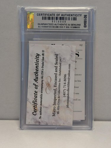 CRISTIANO RONALDO SPECIAL RELEASE FIFA CARD - PSA GEM MINT 10 - 2017 LEAF LEGENDS #02 image 3