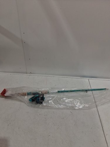 sougayilang fishing rod and reel combo with durable graphite/fiberglass rod & left hand right hand use - 5ft 6" - blue image 2