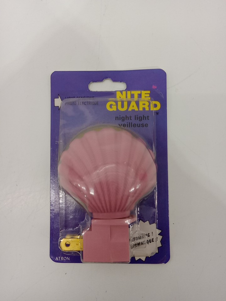 3 light sensitive shell night light guard - pink image 2