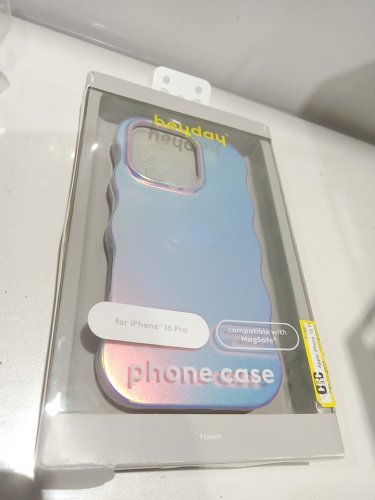 Heyday phone case for iPhone 16 compatible with MagSafe - Wavy Iridescent (model: 080 07 7969) image 4