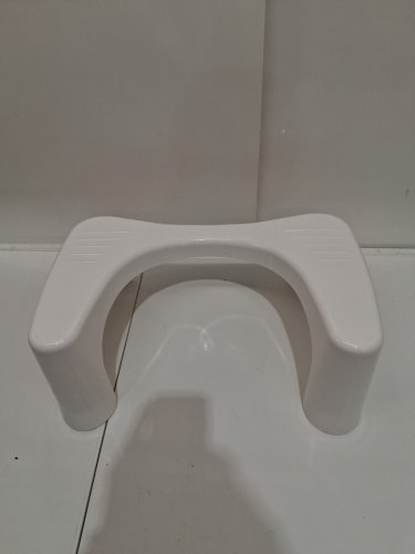 Squatty Potty the original Simple Toilet/bathroom Stool  with flushable wipes - 7" x 18" - WHITE (MODEL: SP-SIMPLE-OS) image 3