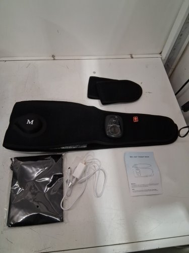 Red Light Therapy Belt Wrap Cordless 660nm & 850nm Infrared Light with heating pad and vibration pulse timer 46" - black (model: zld-119) image 3